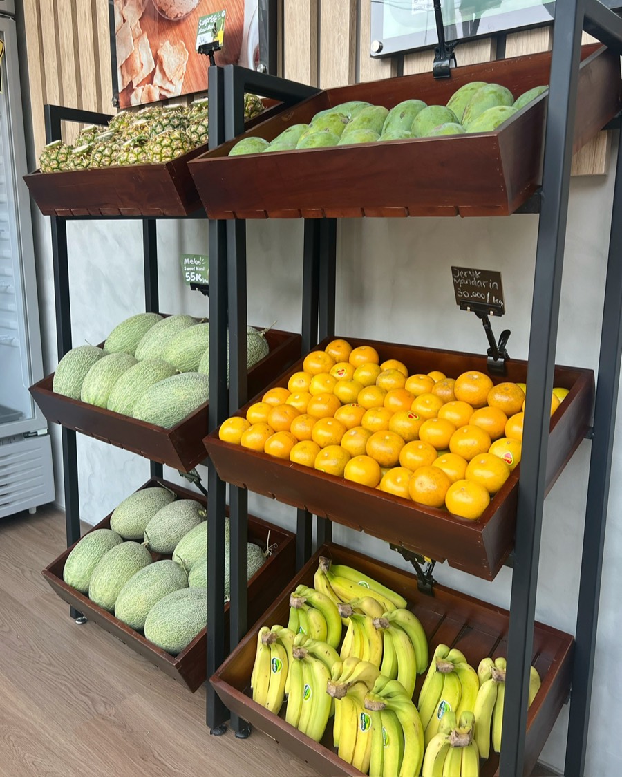 FLORIN store shelf display
